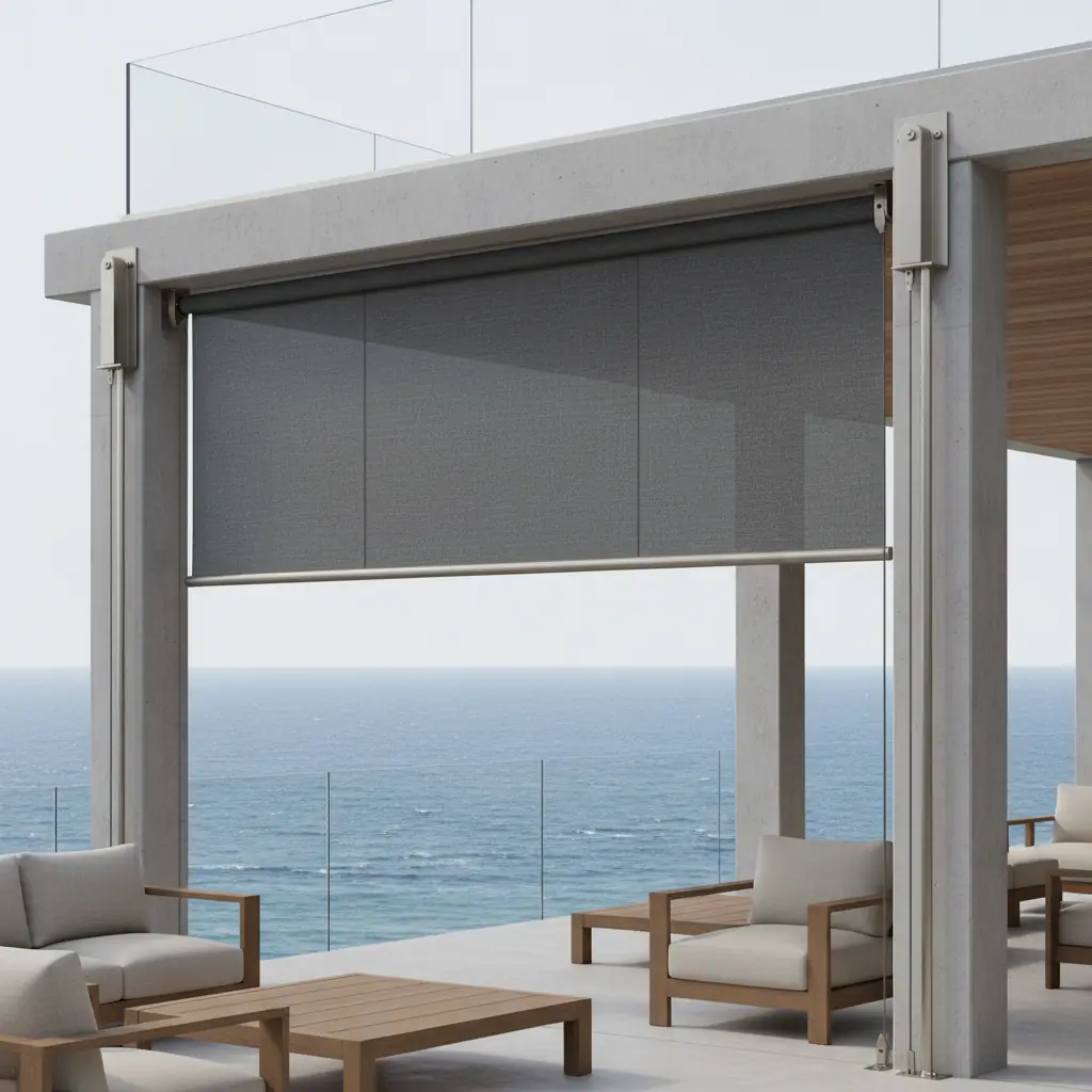 Wind-Resistant Exterior Shades — iL Progetto LLC San Diego